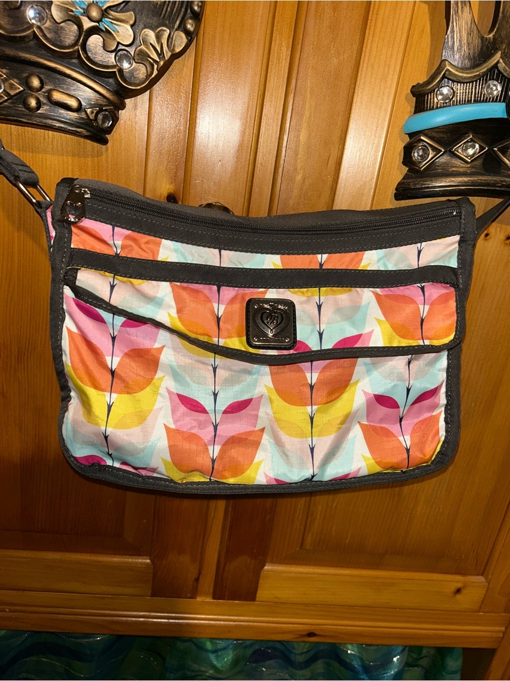 Brighton Colorful Day Tripper Ripstop Expandable Travel Bag Crossbody Bag Purse